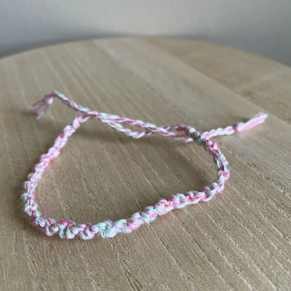 Mallory Bracelet, anklet, trendy, comfortable, tie, embroidery thread, woven, gi